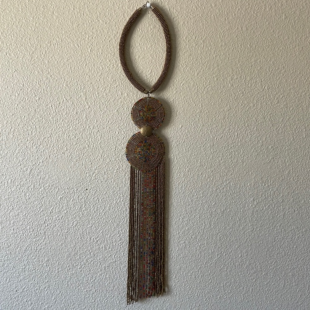 African necklace. Perfect and unique accompaniment. Dress up or down